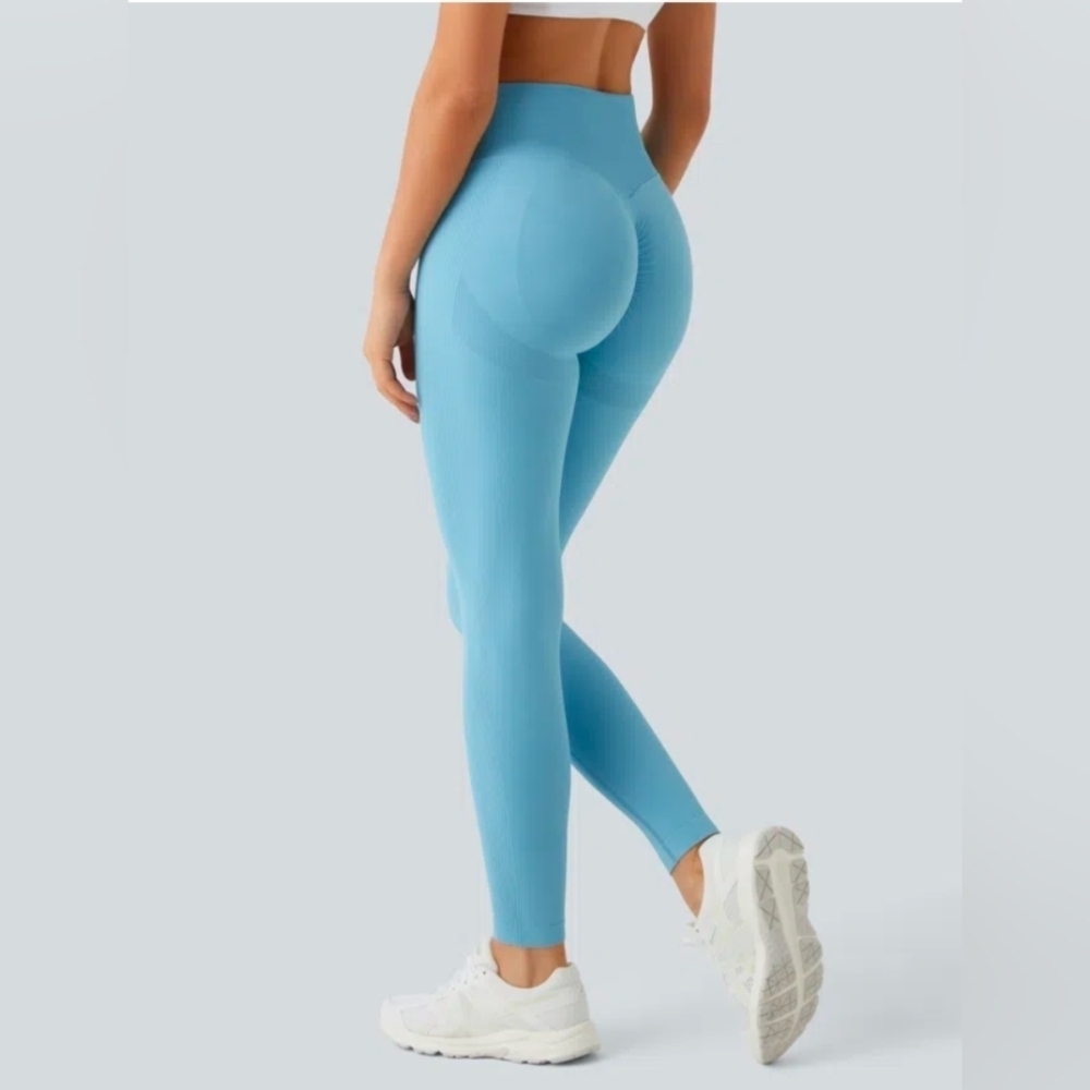 HALARA Blue Topaz Leggings NWOT - Picture 4 of 8